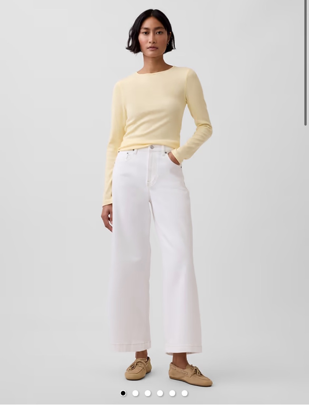 Gap High Rise Stride Ankle Off White Women’s Jeans